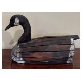 LL - Goose Slat Decoy - Vintage Canadian Folk Art
