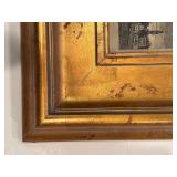 LL - Florence Cityscape Print in Gilt Frame - 14x16x3 in