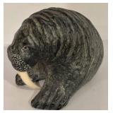 LL - The Wolf Sculptures Walrus - Hand-made in Canada, 5.5 in tall x 7 in long