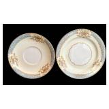 DR - Vintage Noritake Floral Border Dinnerware Set - 12 Plates, Bowls, Saucers, Mugs