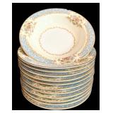 DR - Vintage Noritake Floral Border Dinnerware Set - 12 Plates, Bowls, Saucers, Mugs