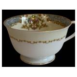 DR - Vintage Noritake Floral Border Dinnerware Set - 12 Plates, Bowls, Saucers, Mugs