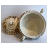 DR - Vintage Noritake Floral Dinnerware Set - 3 Platters, Covered Dish, Gravy Boat, Sugar & Cream, Casserole