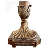 LR - Table Lamps - 34-Inch Gold-Tone Ornate Pair