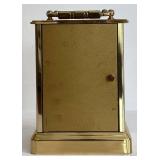 O - Smith Metal Arts Radius One Brass Floral Vase and Vintage London Clock Company Brass Clock