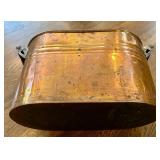 LR - Antique Copper Wash Tub / Boiler with Lid