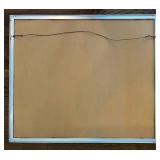 FR - Blaine Watercolor Waterfall Scene - Abstract Landscape, Framed