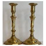 DR - Brass Candle Holders - Set of 4, Two 8 in Tall & Two 7.75 in Tall