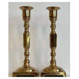 DR - Brass Candle Holders - Set of 4, Two 8 in Tall & Two 7.75 in Tall