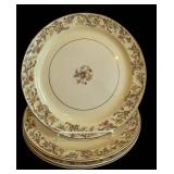 DR - Vintage Taylor Smith Taylor China 9-412 Floral Border Dinnerware