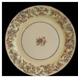 DR - Vintage Taylor Smith Taylor China 9-412 Floral Border Dinnerware