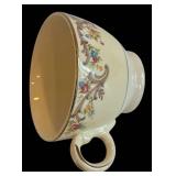 DR - Vintage Taylor Smith Taylor China 9-412 Floral Border Dinnerware