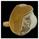 DR - Vintage Taylor Smith & Taylor China Floral Serving Set - 2 Platters, Sugar, Creamer, Gravy Boat, Casserole