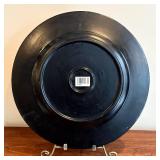 FR - Carol Glover Decorative Plate - 15 in Diameter - Gold Gilt Border