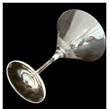 DR - Four Clear Martini Glasses - 6.75 Inches Tall