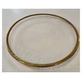 DR - Glass, Wood & Crystal Serving Trays Set of 3