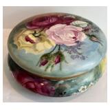 DR - D&C France Limoges Dresser Box - Antique Floral Rose