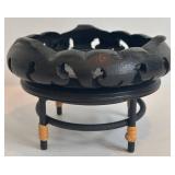 DR - Italian Gold-Toned Bowl with Candles & Stand