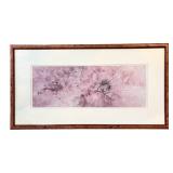 O - Framed Pink Botanical Print