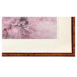 O - Framed Pink Botanical Print