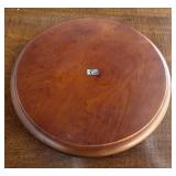 LR - Round Wooden Marble Game Board with Assorted Agate Marbles