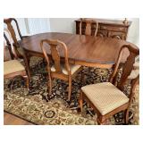 Vintage Pennsylvania House Vintage Oval Dining Table Set