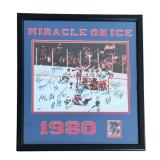 O - Miracle on Ice 1980 Signed Framed Photo 26x30 - Limited Edition 71/160 with COA