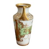 DR - Antique Dresden Porcelain Vase - Hand-Painted Die Tänzerin Camdore Scene - 8.5 in