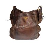 Prada The Original Deerskin Leather Handbag - Vintage Brown