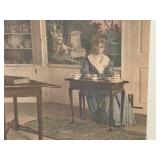 OF - Wallace Nutting Colored Photograph Print - An Old Newbury Corner