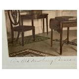 OF - Wallace Nutting Colored Photograph Print - An Old Newbury Corner