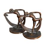 Art Deco Vintage Bookends - Pair