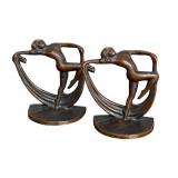 Art Deco Vintage Bookends - Pair