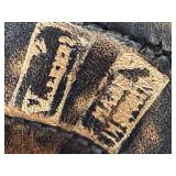 O - Vintage Leather Pig Sculpture - Vintage, Made in Spain