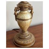 DR - Table Lamps - Pair, 32-Inch Tall, Antique Brass