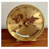 O - Kienzle Quartz World Map Desk Clock - Made in Germany