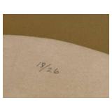 Vintage Block Print, Signed by Artist