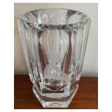 Kosta Boda Crystal Vase - 6 in Tall, Frosted Etched Silhouette