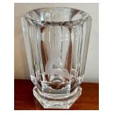 Kosta Boda Crystal Vase - 6 in Tall, Frosted Etched Silhouette