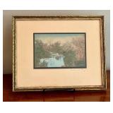 Wallace Nutting Hand-Colored Photograph - Vintage Framed