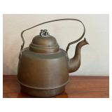 Vintage Copper Planter & Teapot Pair