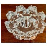 Pair of Mikasa Crystal Candle Holders - Starburst Edge