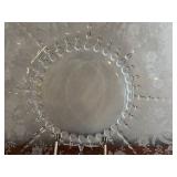LNDRY - New Martinsville Prelude Centerpiece Bowl & Matching Platter - Antique Clear Glass