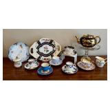 Vintage Mixed Makers Fine China Tea Set - Mintons & Aynsley Bone China, Teapot & Cups