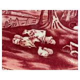 Large Vintage Platter, Rural England