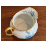 DR - Theodore Haviland Limoges Creamer - Vintage Blue Floral Pattern