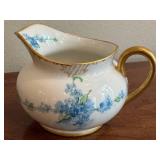 DR - Theodore Haviland Limoges Creamer - Vintage Blue Floral Pattern