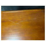 Vintage Solid Wood Desk With Pedestal Base & Tilt Mechanism - Writing Table For Home Office