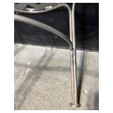 Wrought Iron Patio Bistro Set - Round Table with 2 Lattice Chairs