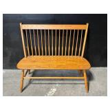 Oak Spindle-Back Bench - 48 in. Long, Natural Finish
